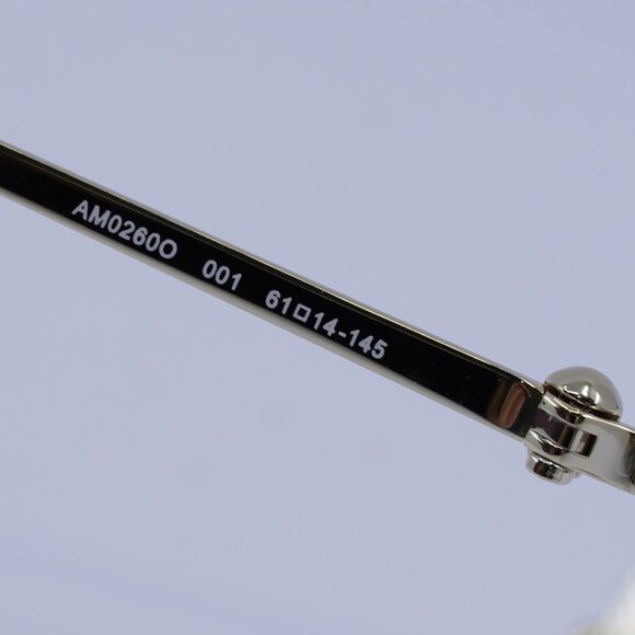 Alexander McQueen AM0260O 001 Eyeglasses Gold 61mm Aviator Frame - Picture 8 of 10